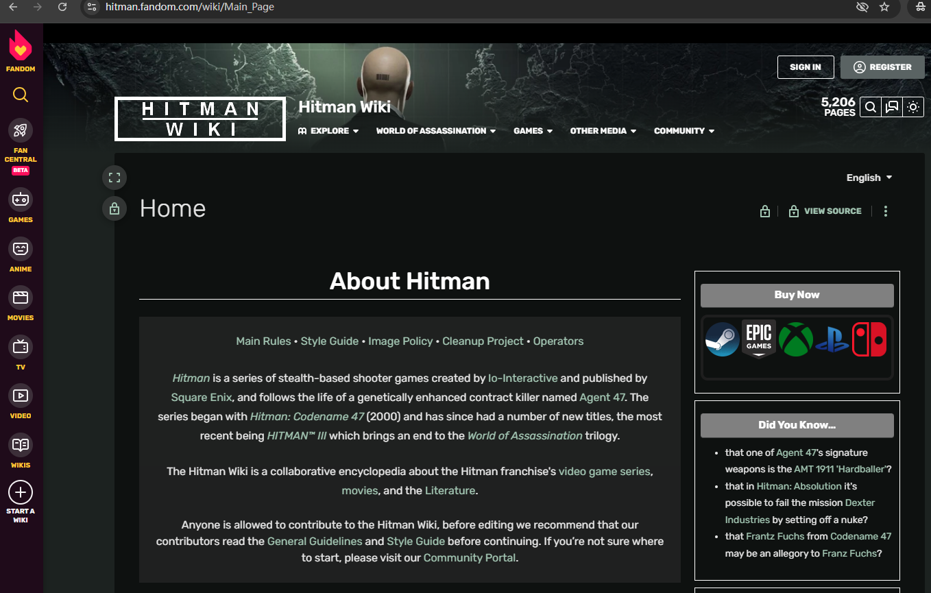 Hitman WIKI για τον πράκτορα 47 γραμμωτό κώδικα.png