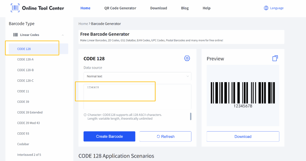 A label being printed from a εκτυπωτής barcode