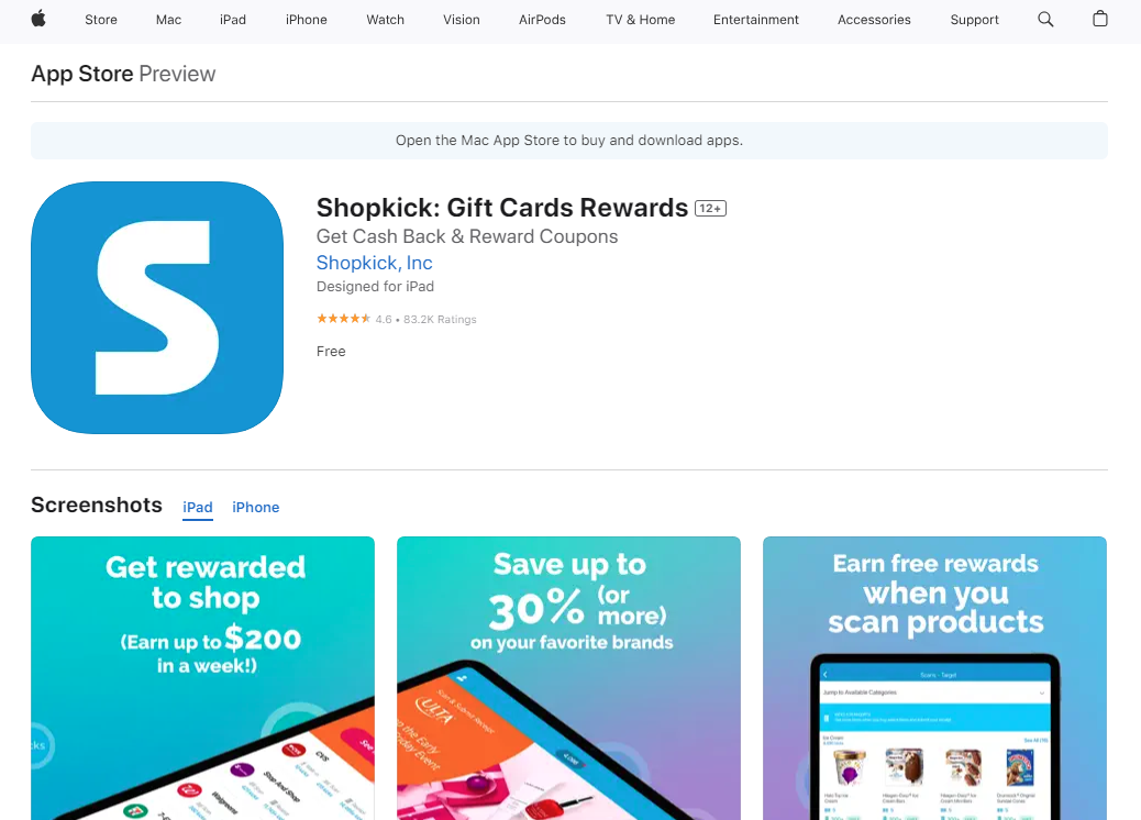 Shopkick από APP store.png