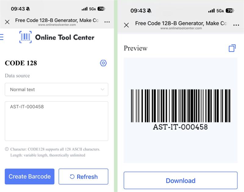 &kappa;&omega;&delta;&iota;&kappa;ό&sigmaf; 128 barcode