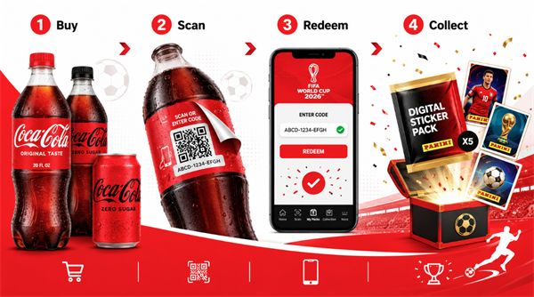 scan and redeem Coca Cola FIFA 2026 Code Σάρωση και εξαργύρωση Coca Cola FIFA 2026 Code