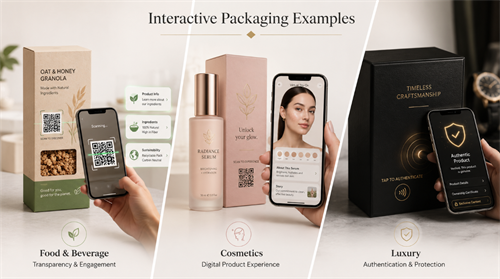 Interactive packaging examples Διαδραστικά παραδείγματα συσκευασίας