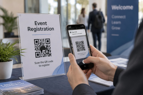 QR Code for Registratio QR Κωδικός Εγγραφής