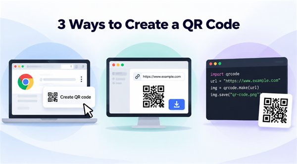 3 Ways to Create a OR Code Τρεις τρόποι για να δημιουργήσετε έναν κώδικα